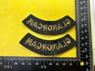 Original WW2 British Home Front Civil Defence Glamorgan Shoulder Titles - The Militaria Shop
