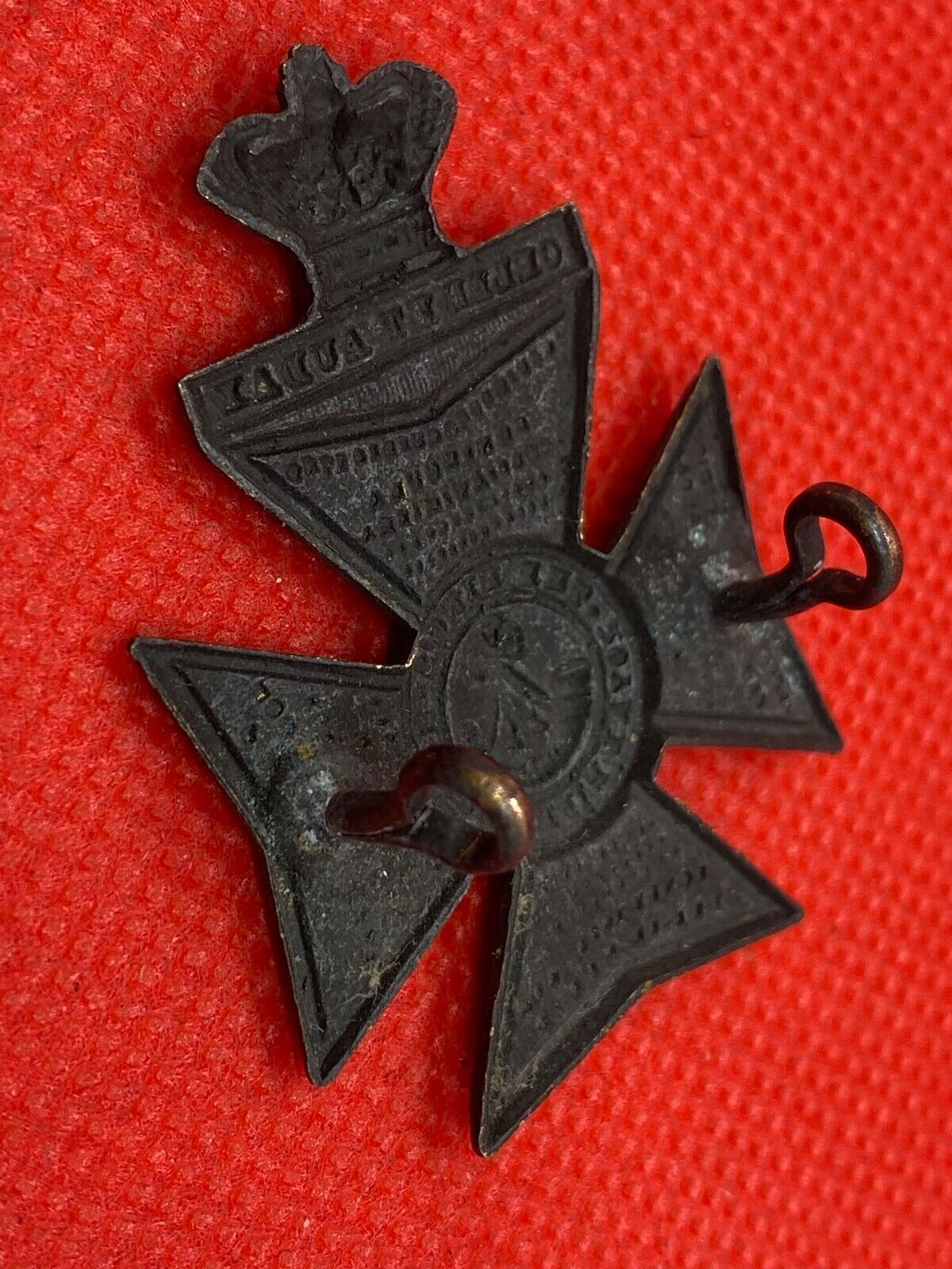 Original Victorian Crown The King's Royal Rifle Corps Cap / Pouch Badge - The Militaria Shop