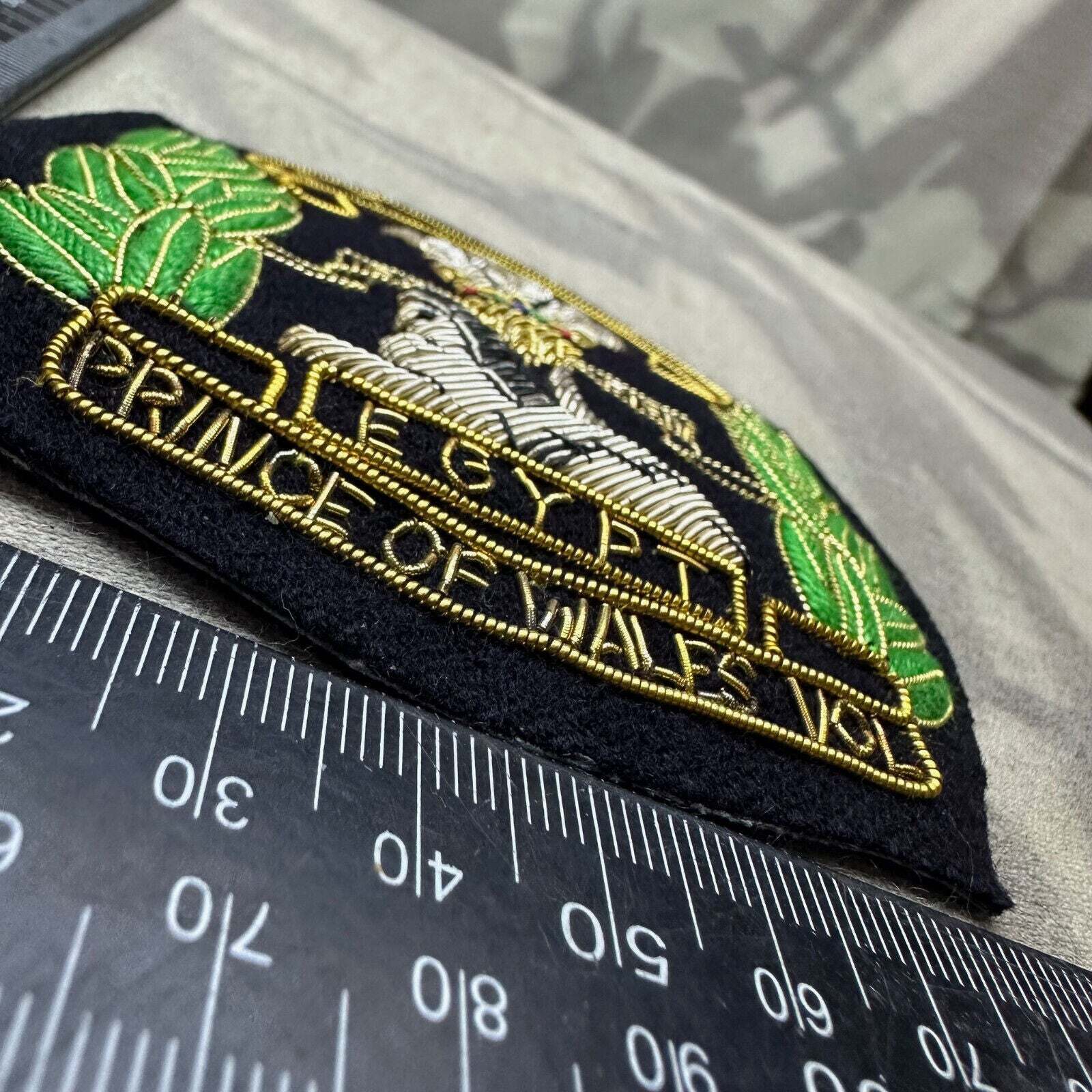 British Army Bullion Embroidered Blazer Badge - South Lancashire Prince Of Wales - The Militaria Shop