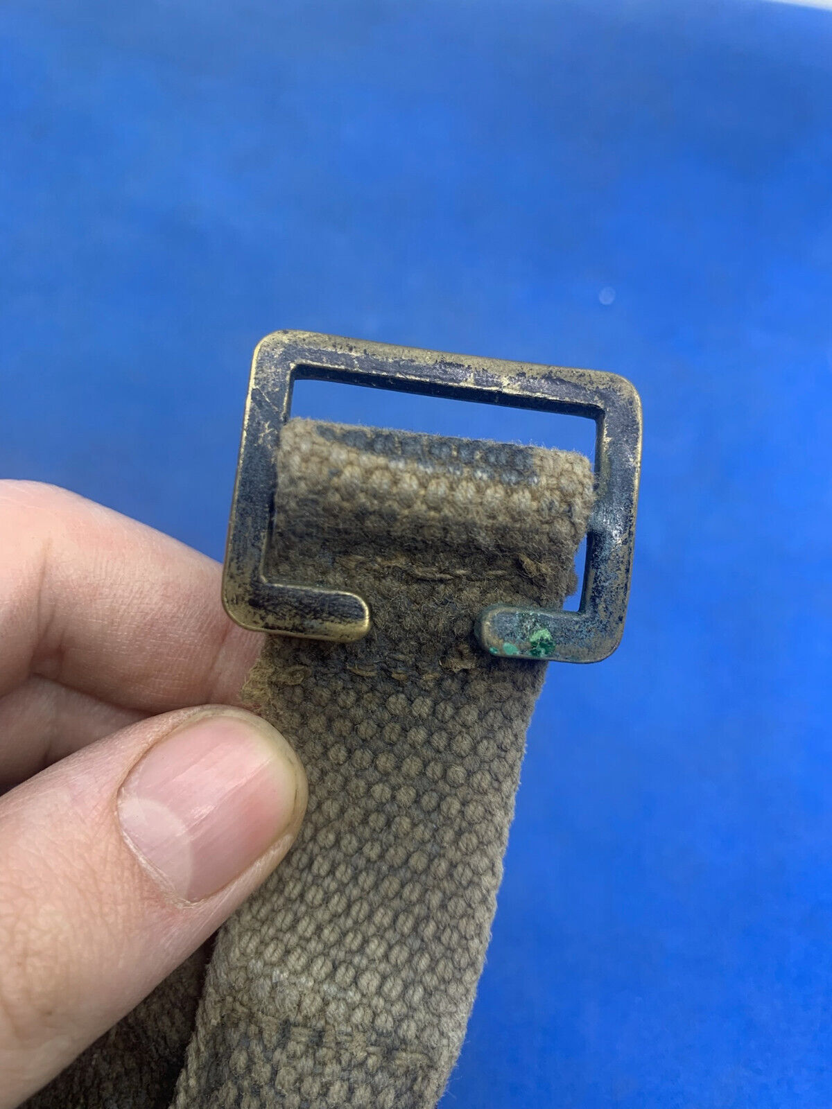 WW2 British Army / RAF 37 Pattern Webbing Water Bottle Carrier Harness 1943 Date - The Militaria Shop