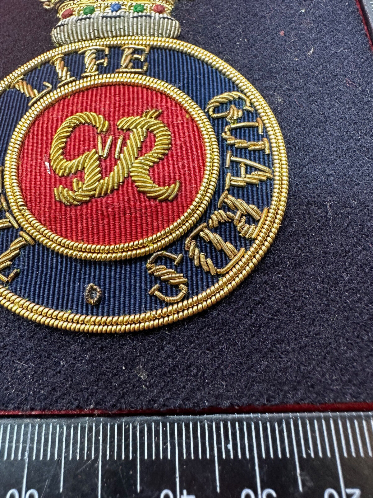 British Army Bullion Embroidered Blazer Badge - The Life Guards - King's Cr - The Militaria Shop