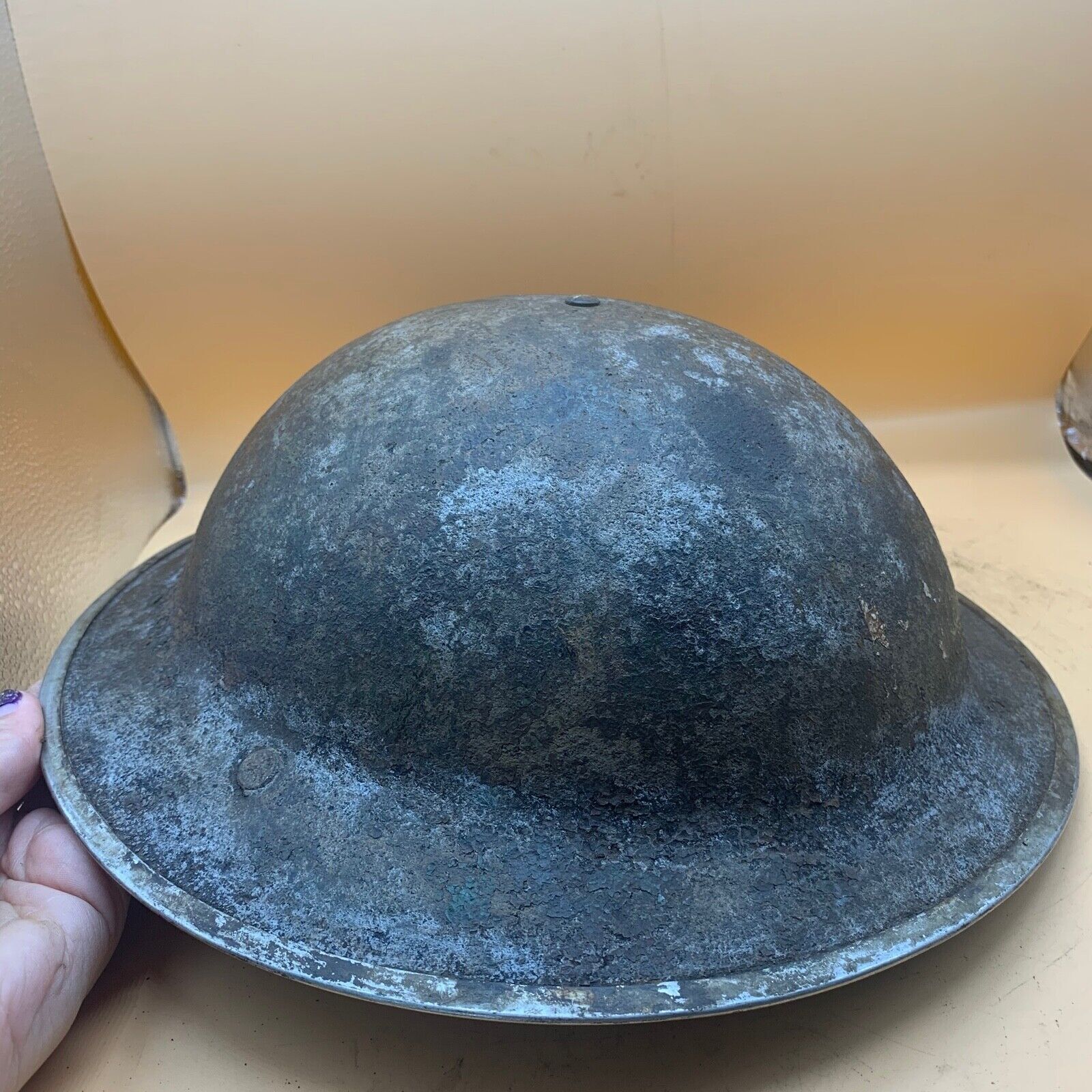 Original WW2 South African Army Mk2 Brodie Helmet - British Style Combat Helmet - The Militaria Shop