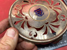 1930's Lymington Silver Plate Coaster / Tea Pot Stand. Crested with town mo - The Militaria Shop