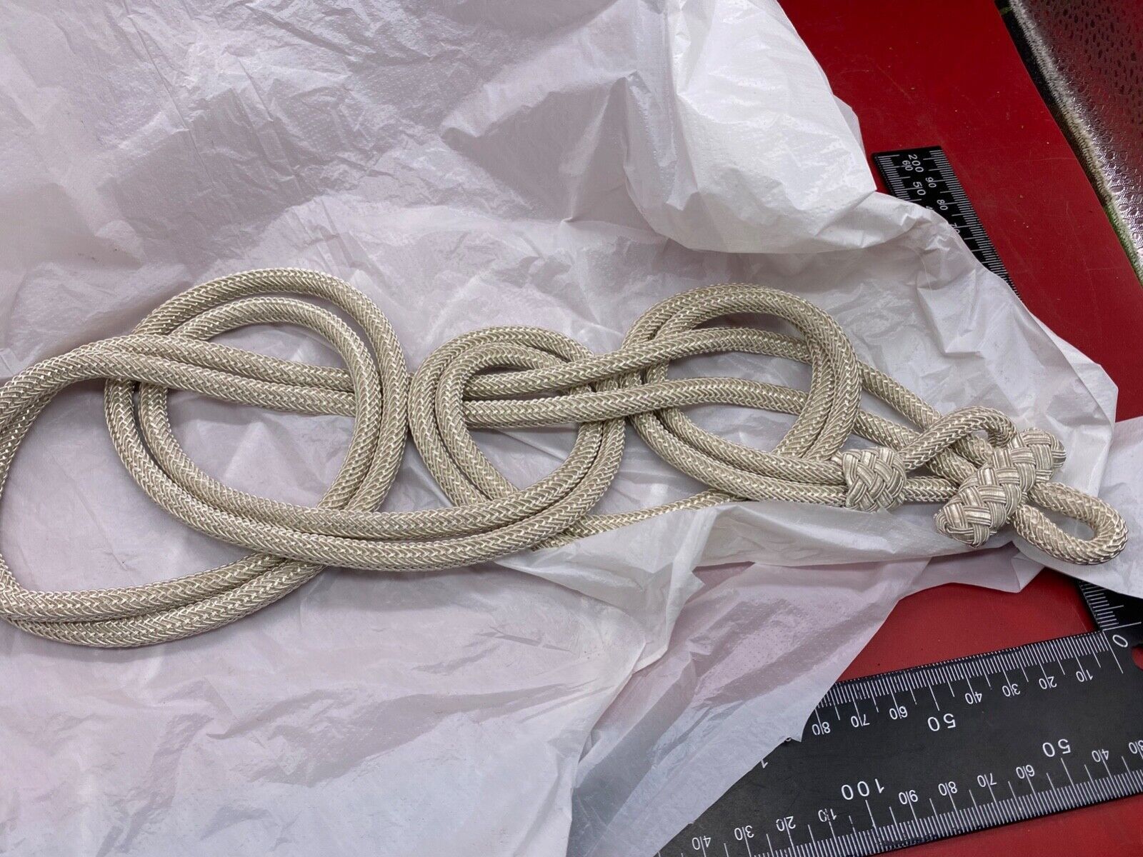 German Army Officer's Silver Braid Lanyard / Aguillette. - The Militaria Shop