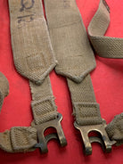 Original WW2 Pattern British Army L Straps Pair - 37 Pattern Webbing Haversack - The Militaria Shop