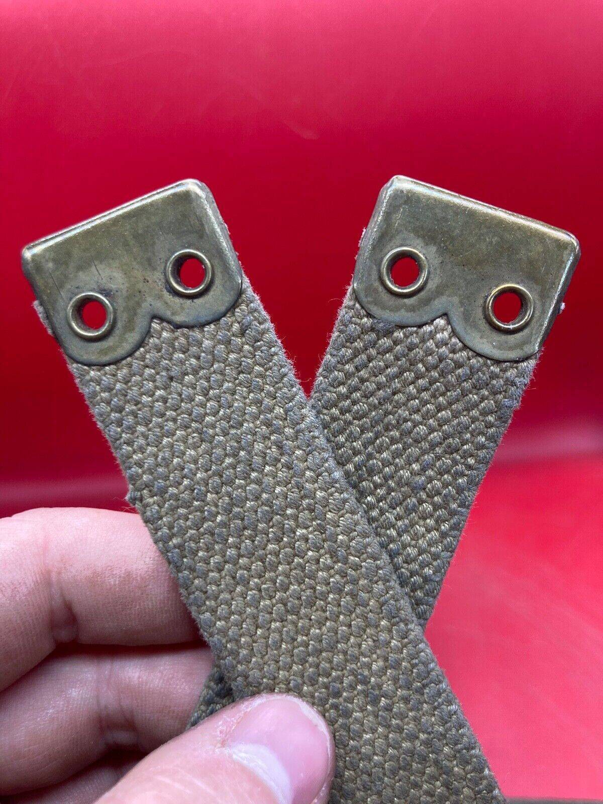 Original British Army 37 Pattern Shoulder / Cross Strap - 1953 - WW2 Pattern - The Militaria Shop