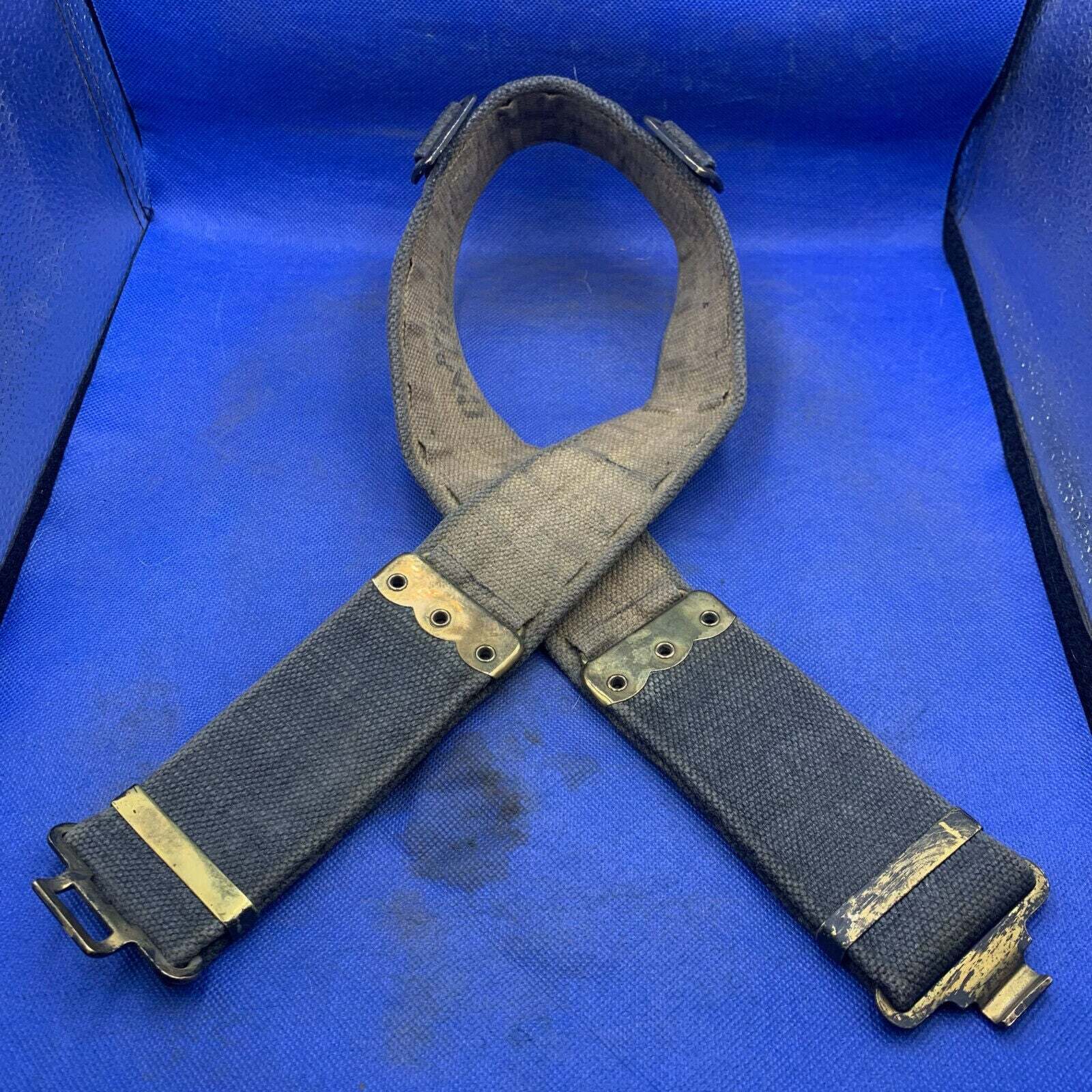 WW2 British Army / RAF 37 Pattern Combat Belt - Used Original - 40" Waist - The Militaria Shop
