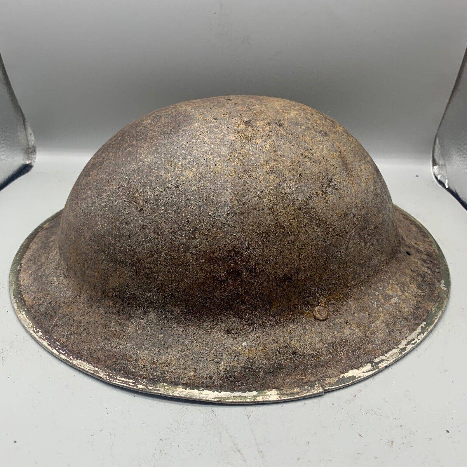 Original WW2 South African Army Mk2 Brodie Helmet - British Style Combat Helmet - The Militaria Shop