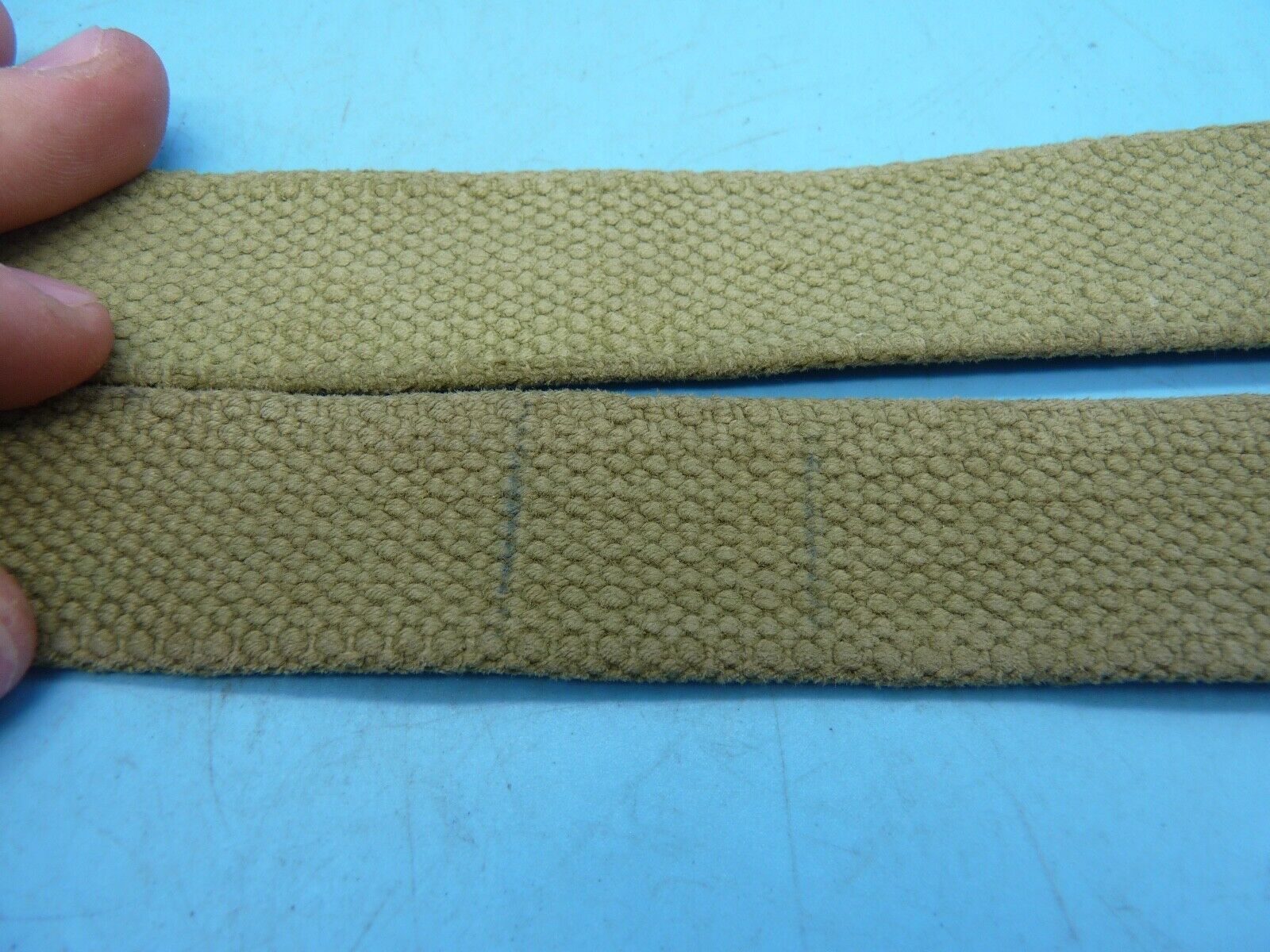 Original WW2 British Army 37 Pattern Canvass Shoulder Strap / Cross Strap - The Militaria Shop