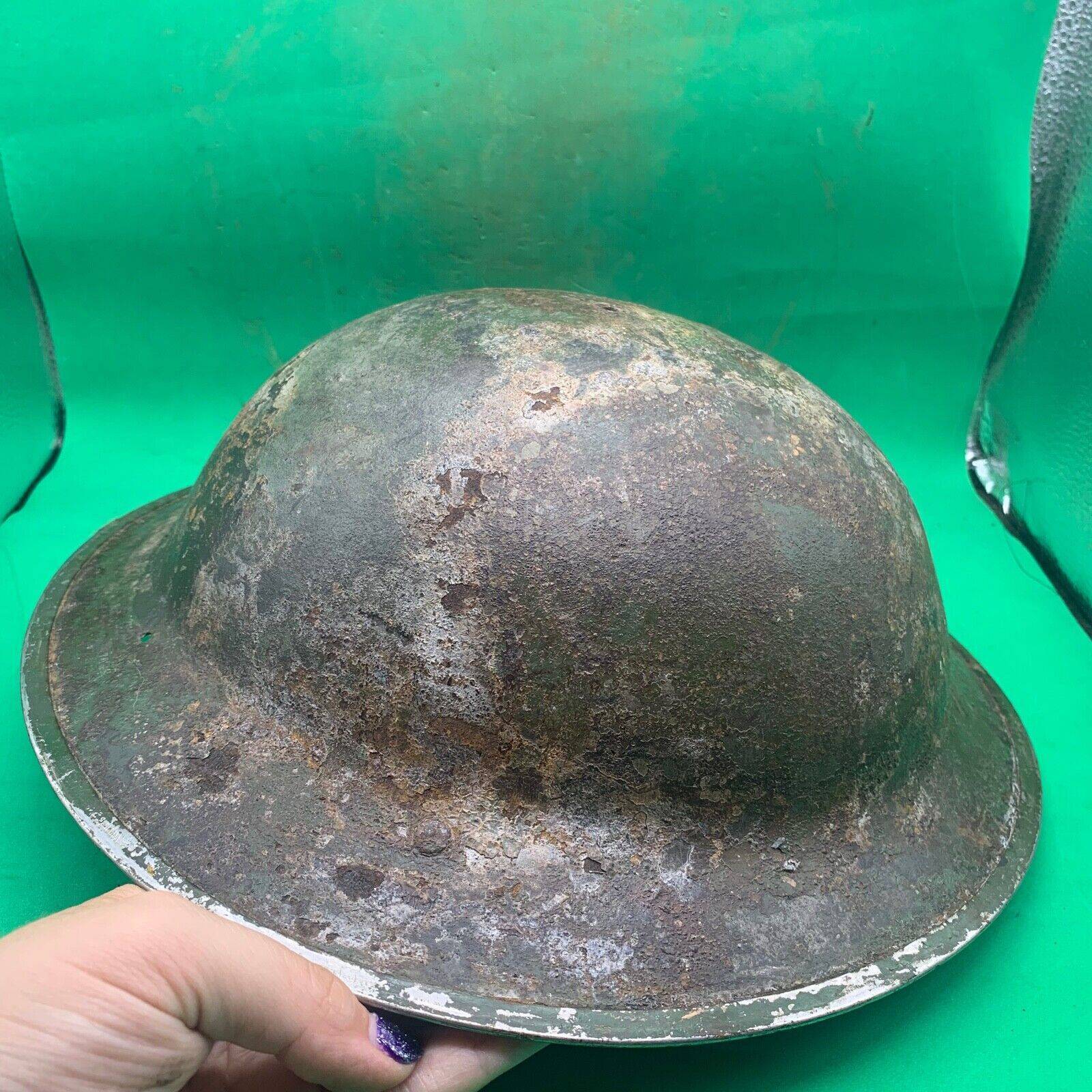 Original WW2 South African Army Mk2 Brodie Helmet - British Style Combat Helmet - The Militaria Shop