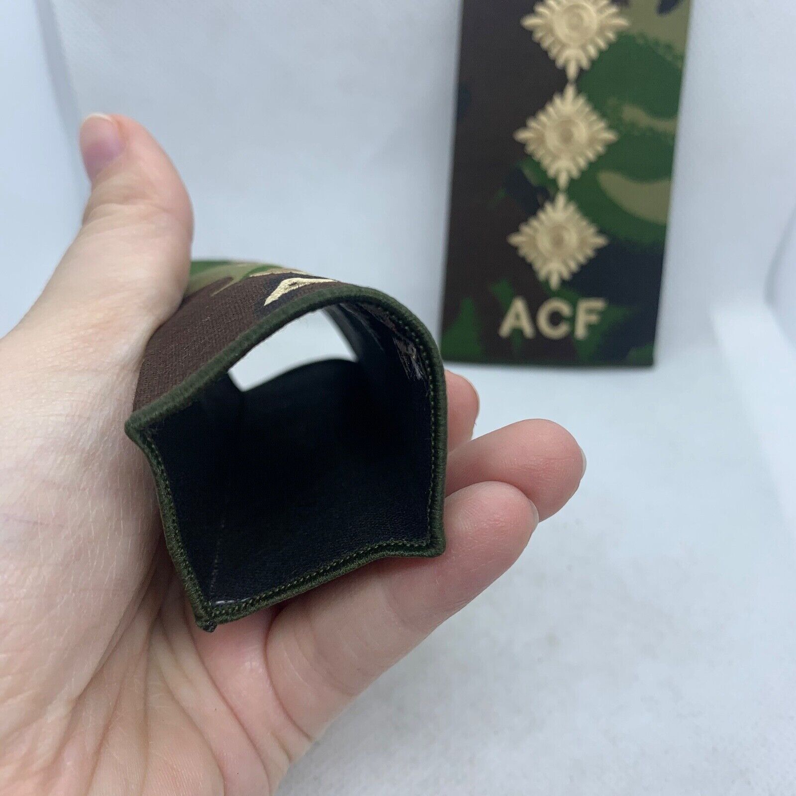 Cadet ACF DPM Rank Slides / Epaulette Pair Genuine British Army - NEW - The Militaria Shop