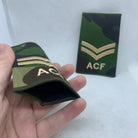 Cadet ACF DPM Rank Slides / Epaulette Pair Genuine British Army - NEW - The Militaria Shop
