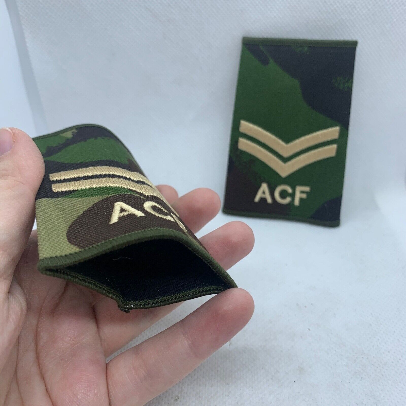 Cadet ACF DPM Rank Slides / Epaulette Pair Genuine British Army - NEW - The Militaria Shop