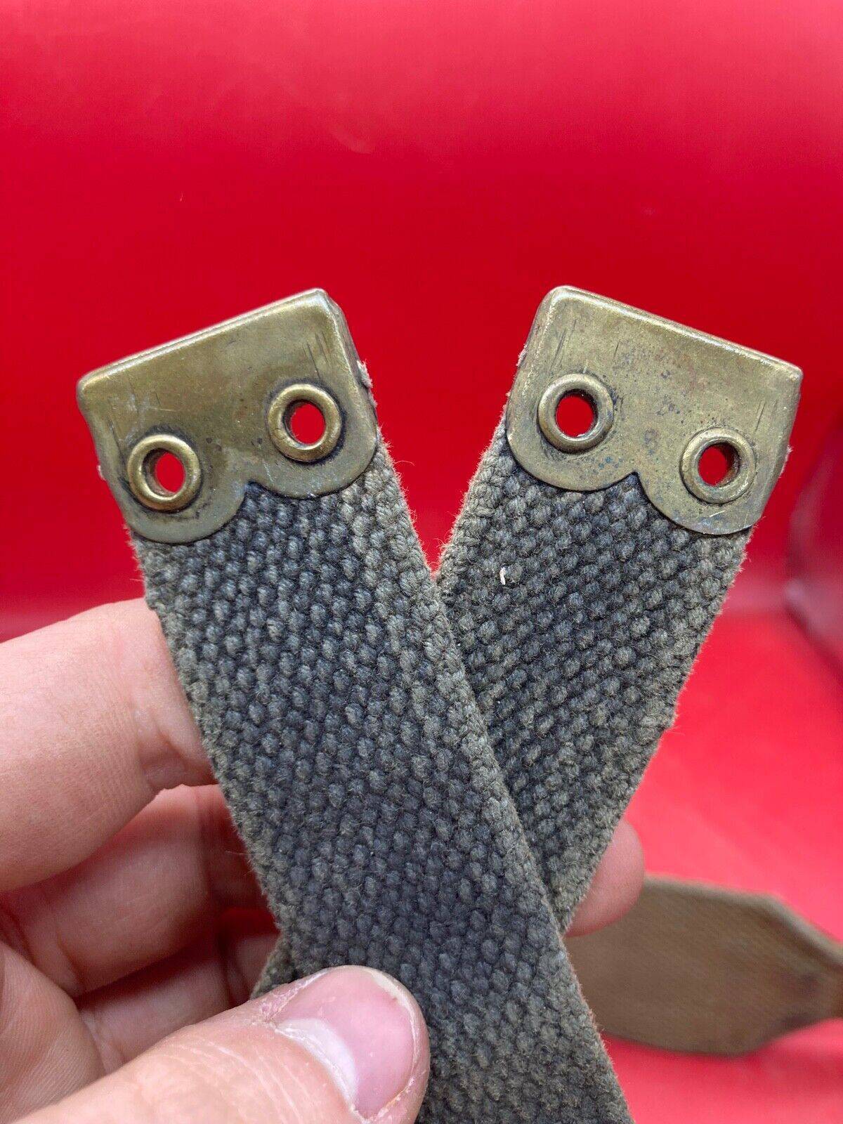 Original British Army 37 Pattern Shoulder / Cross Strap - 1953 - WW2 Pattern - The Militaria Shop
