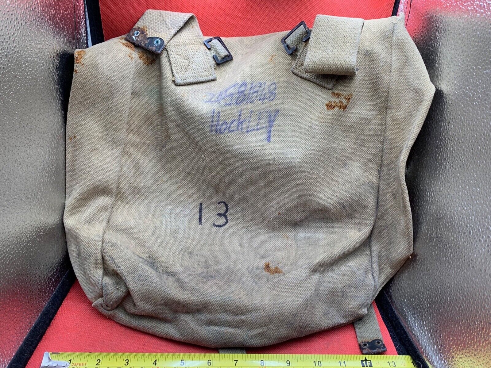 Original British Army 37 Pattern Large Pack - WW2 Pattern - Used Condition - The Militaria Shop