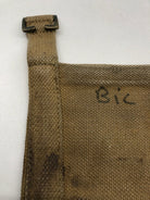 WW2 British Army 37 Pattern Webbing Water Bottle Carrier Harness - 1943 Dated - The Militaria Shop