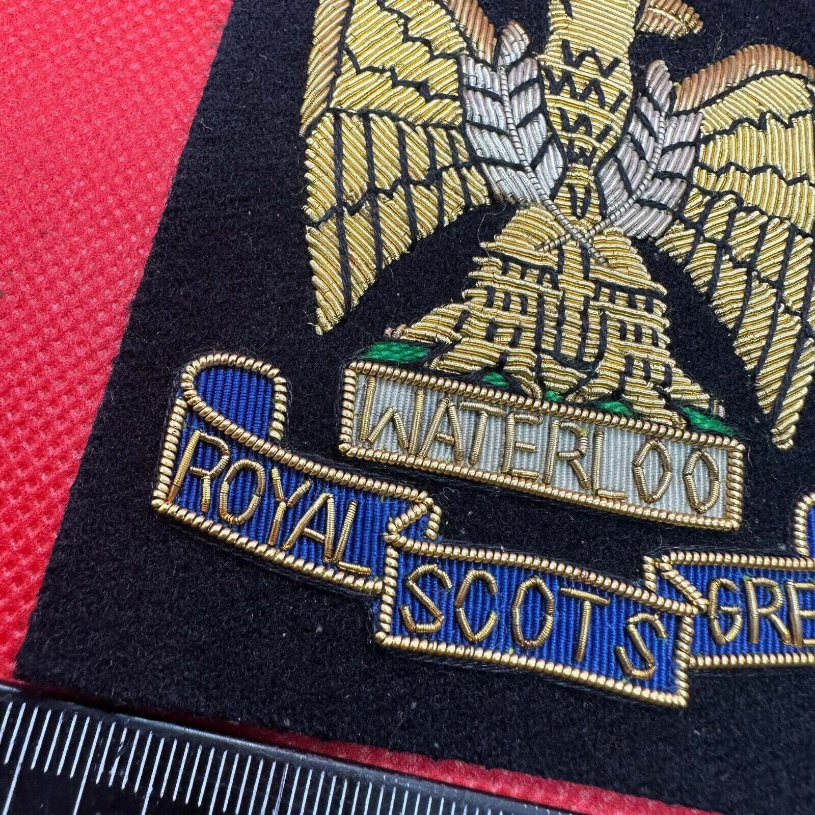 British Army Bullion Embroidered Blazer Badge - The Royal Scots Greys Regiment - The Militaria Shop