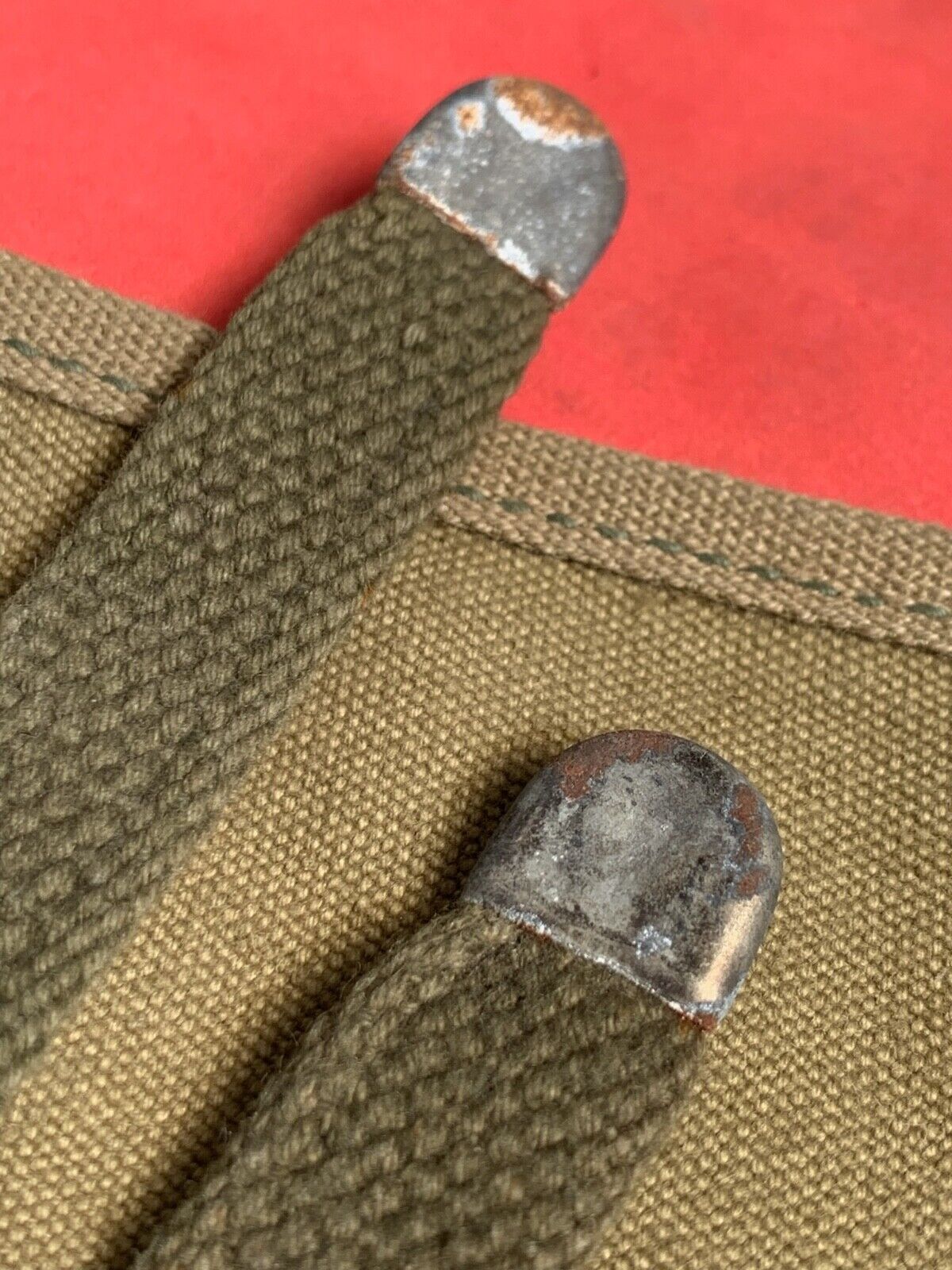 Original WW2 US Army M1928 Haversack Pack Tail - 1944 Dated - The Militaria Shop
