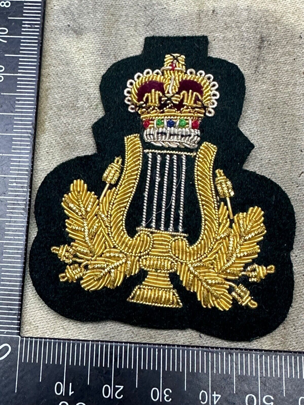 Genuine British Army Trade / Qualification Badge / Patch Braided Bandsman - The Militaria Shop