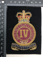 British Army Bullion Embroidered Blazer Badge - 4th Queen's Own Hussars - The Militaria Shop