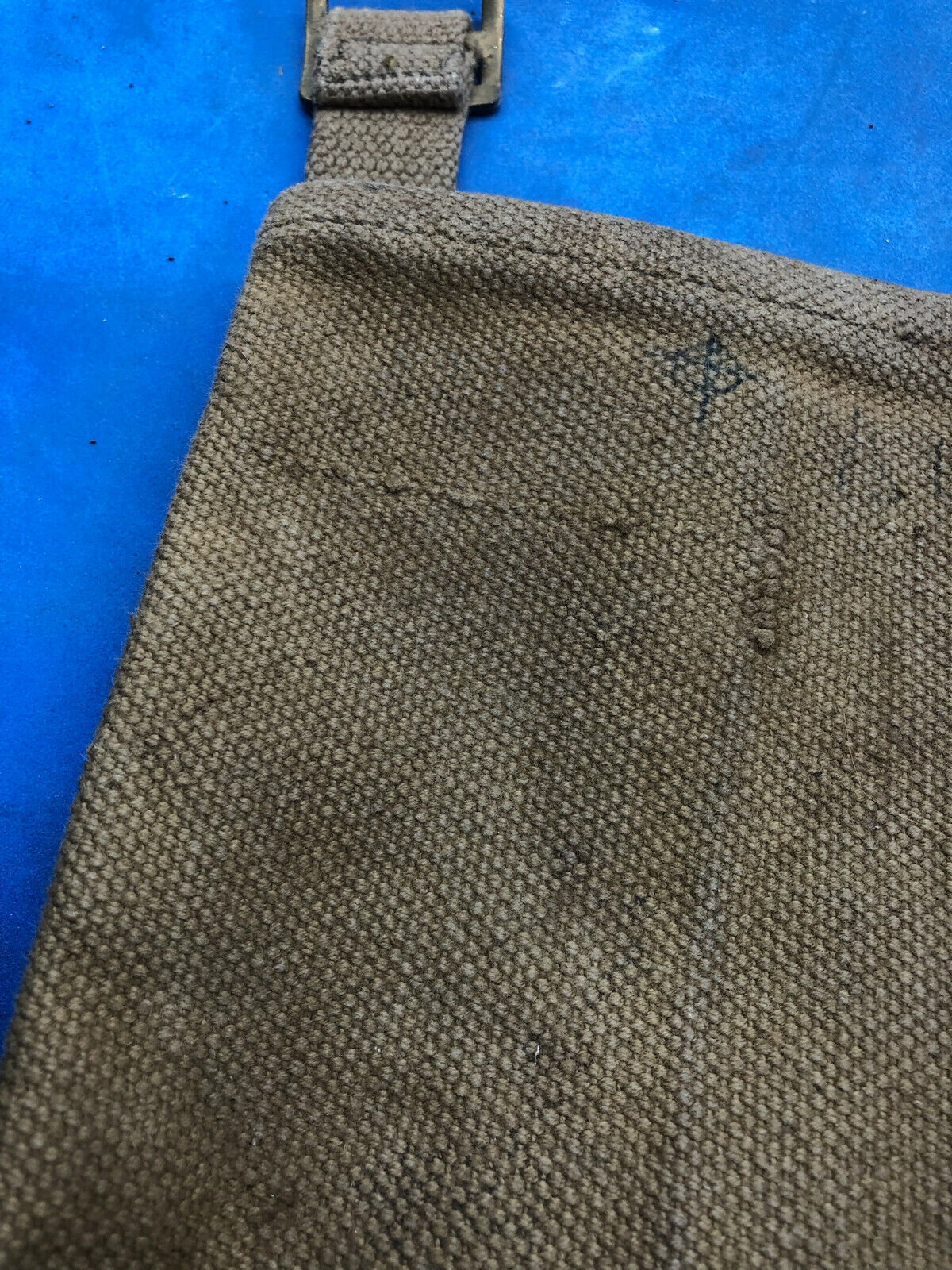 WW2 British Army 37 Pattern Webbing Water Bottle Carrier Harness - 1944 Dated - The Militaria Shop