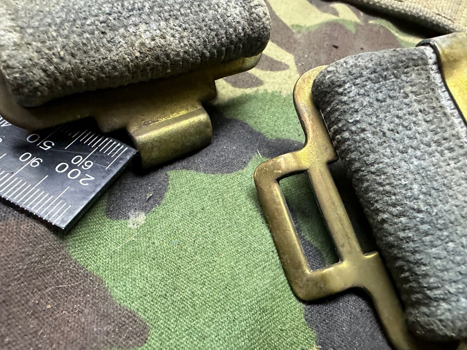 Original British Royal Air Force RAF Blue WW2 37 Pattern Belt - 38" Waist M - The Militaria Shop