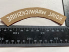 WW2 British Army ROYAL WARWICKSHIRE Regimental Shoulder Title. - The Militaria Shop