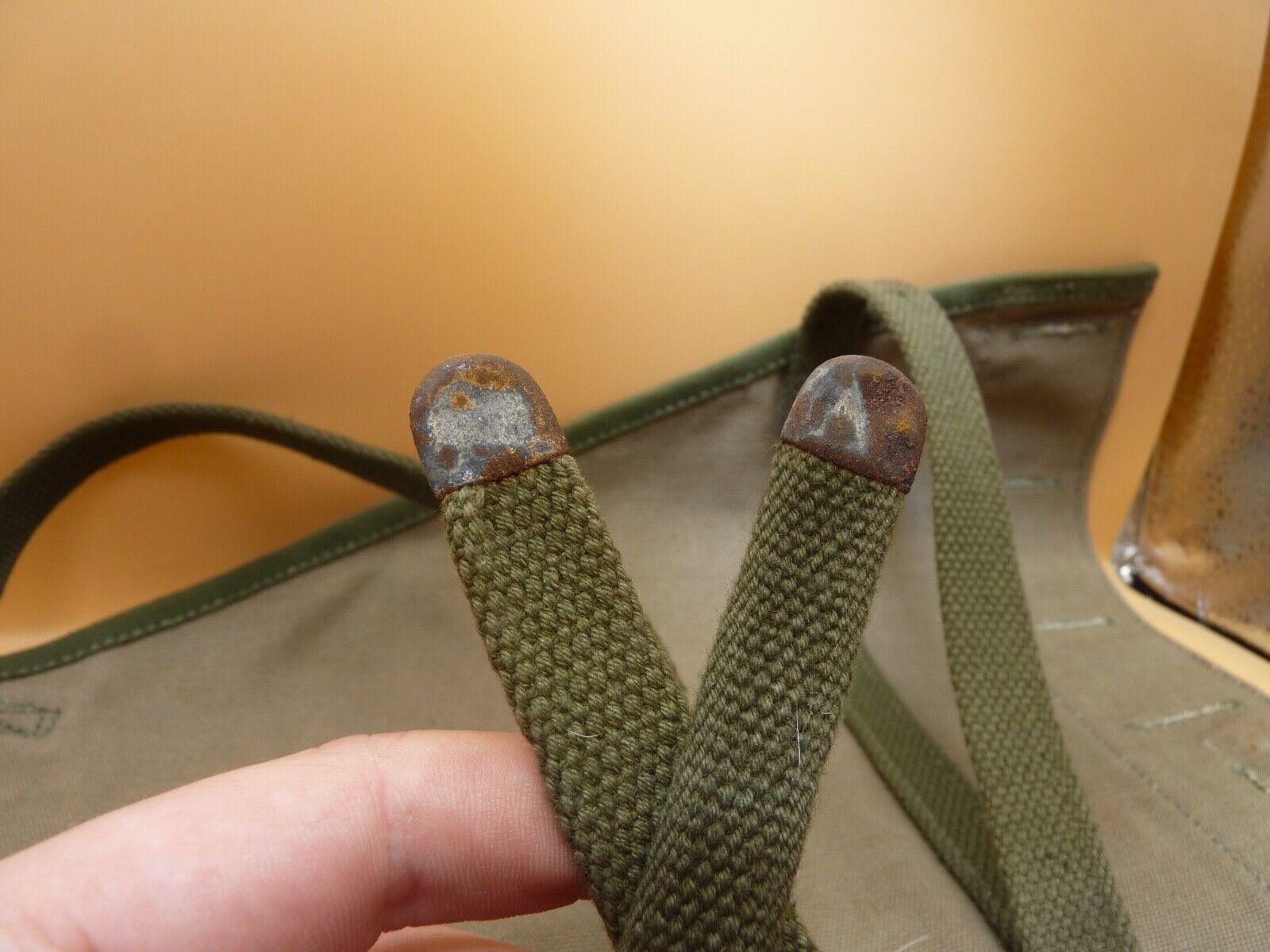 Original WW2 US Army M1928 Haversack Pack Tail - 1944 Dated - The Militaria Shop
