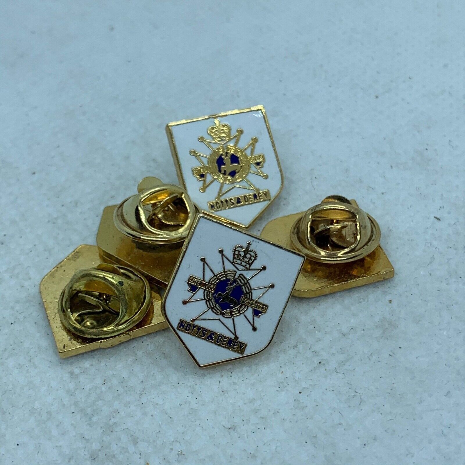 Notts & Derby - NEW British Army Military Cap/Tie/Lapel Pin Badge #155 - The Militaria Shop
