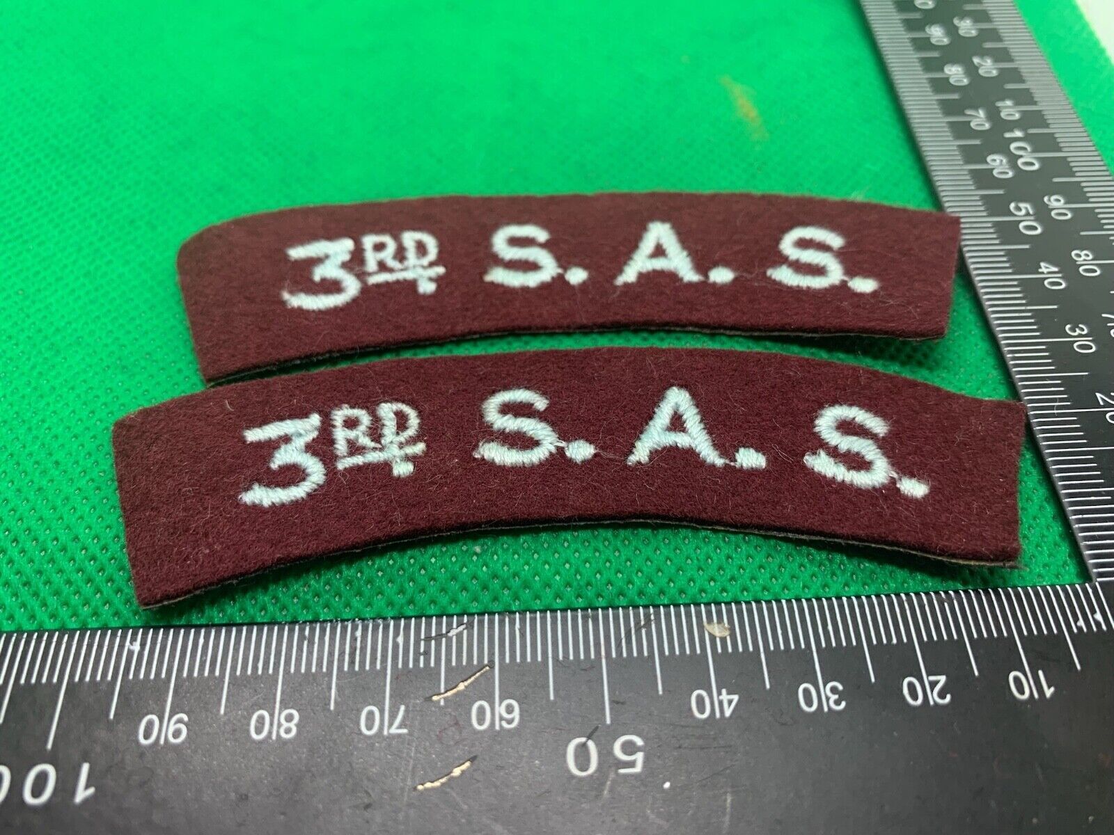 British Army 3rd SAS Special Air Service Shoulder Title Pair - The Militaria Shop