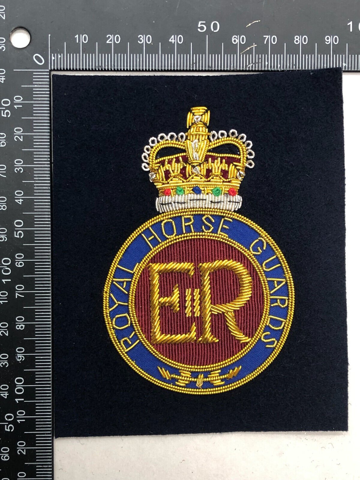 British Army Bullion Embroidered Blazer Badge - Royal Horse Guards - The Militaria Shop