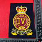 British Army 4th Queen's Own Hussars Regiment Embroidered Blazer Badge - The Militaria Shop
