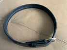 Aker Black Leather Pistol Police Belt - Varied Sizes - Hidden Coin Compartment - The Militaria Shop