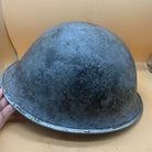 Original WW2 British / Canadian Army Mk3 High Rivet Turtle Army Combat Helmet - The Militaria Shop