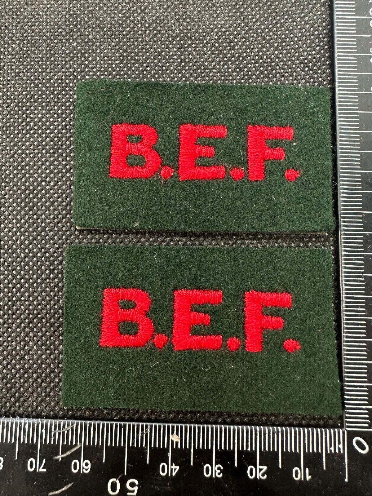 British Expeditionary Force British Army Shoulder Titles - Nice Reproduction - The Militaria Shop
