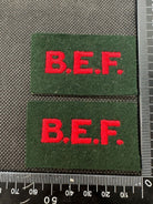 British Expeditionary Force British Army Shoulder Titles - Nice Reproduction - The Militaria Shop