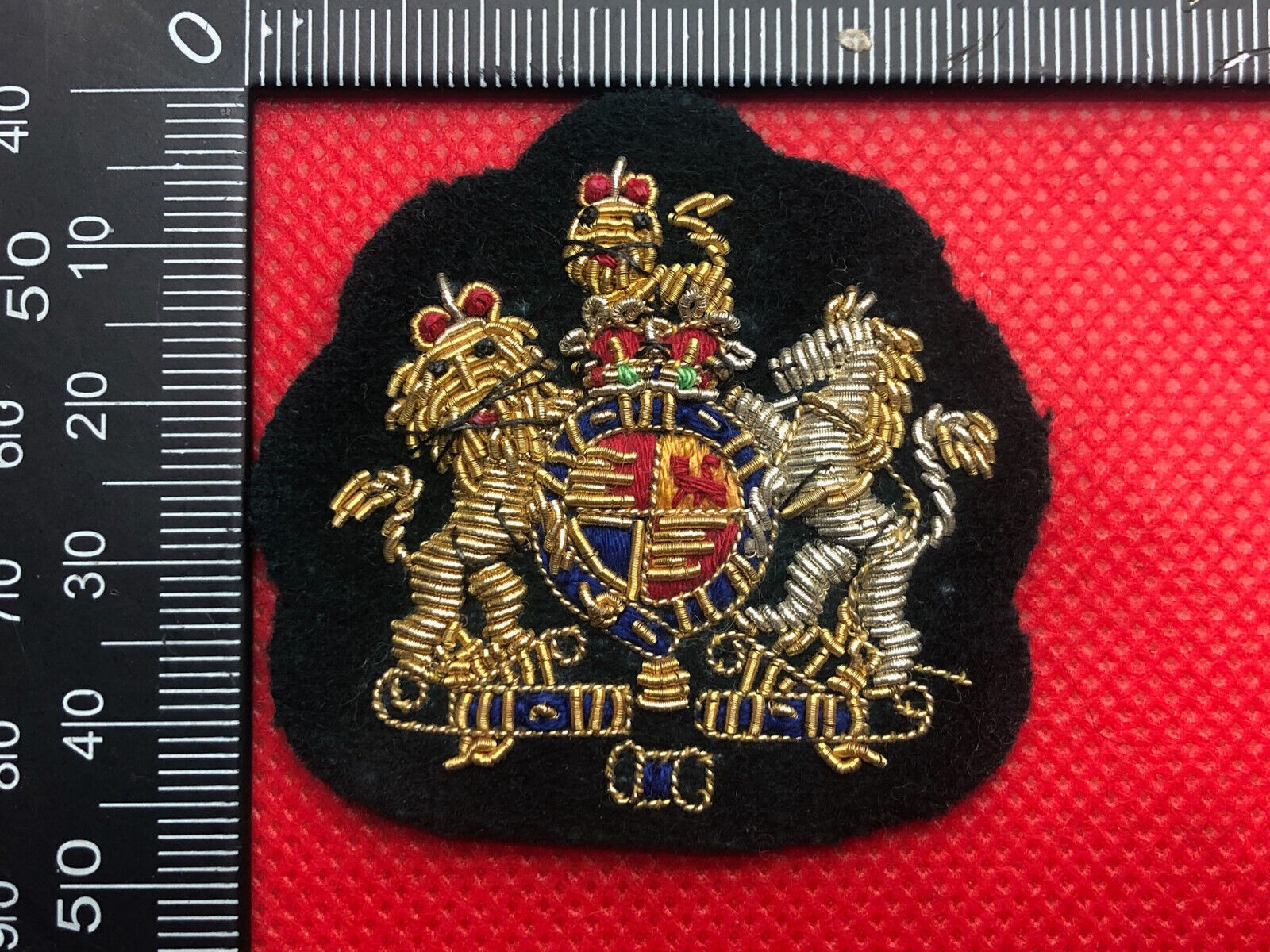 Genuine British Army Warrant Officer WO1 Rank Badge Bullion Embroidered - The Militaria Shop