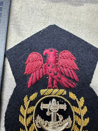 Nigerian Navy Chief Petty Officers Bullion Embroidered Cap Badge - The Militaria Shop
