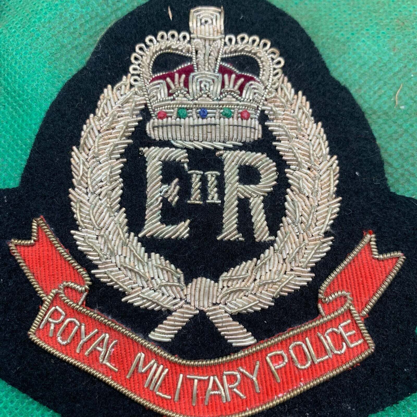 British Army Bullion Embroidered Blazer Badge - Royal Military Police - The Militaria Shop