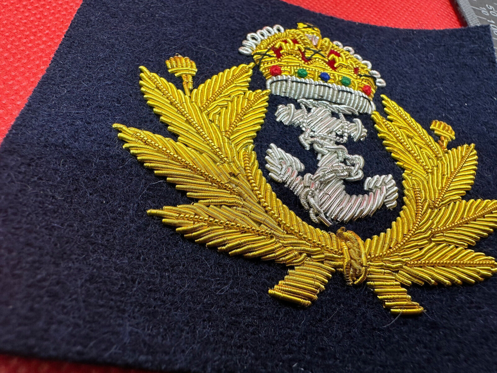 British Royal Navy Bullion Embroidered Blazer Badge - The Militaria Shop