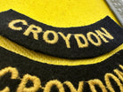 Original WW2 British Home Front Civil Defence Croydon Shoulder Titles - The Militaria Shop