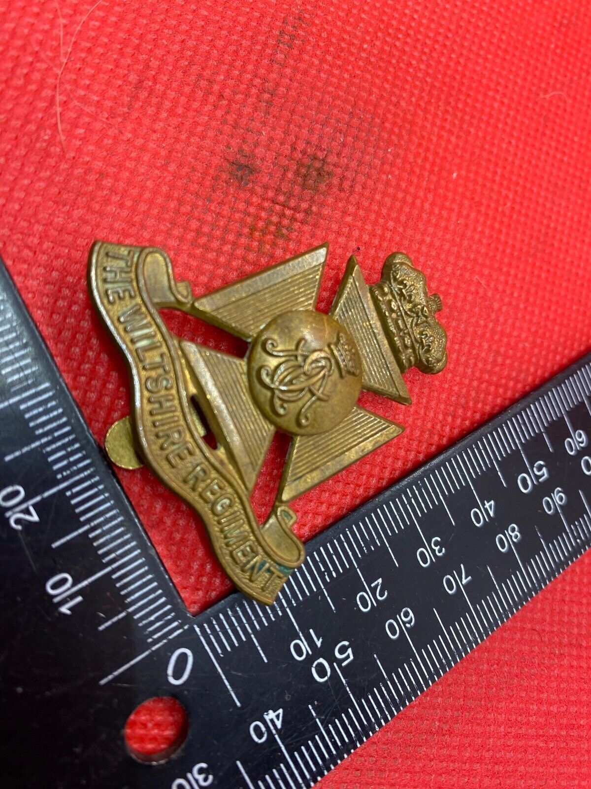 The Wiltshire Regiment Victorian Crown Cap Badge - The Militaria Shop