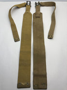 Original WW2 British Army 37 Pattern L Straps Pair - Wartime Dated - The Militaria Shop