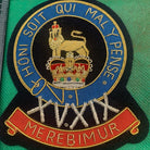 British Army Bullion Embroidered Blazer Badge -15th 19th The Kings Royal Hussars - The Militaria Shop
