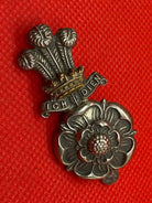 Original British Army Yorkshire Hussars Cap Badge with Rear Slider - The Militaria Shop