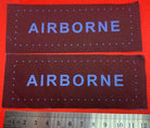 Pair of WW2 Style Printed Airborne Paratrooper Shoulder Titles - Reproduction #3 - The Militaria Shop