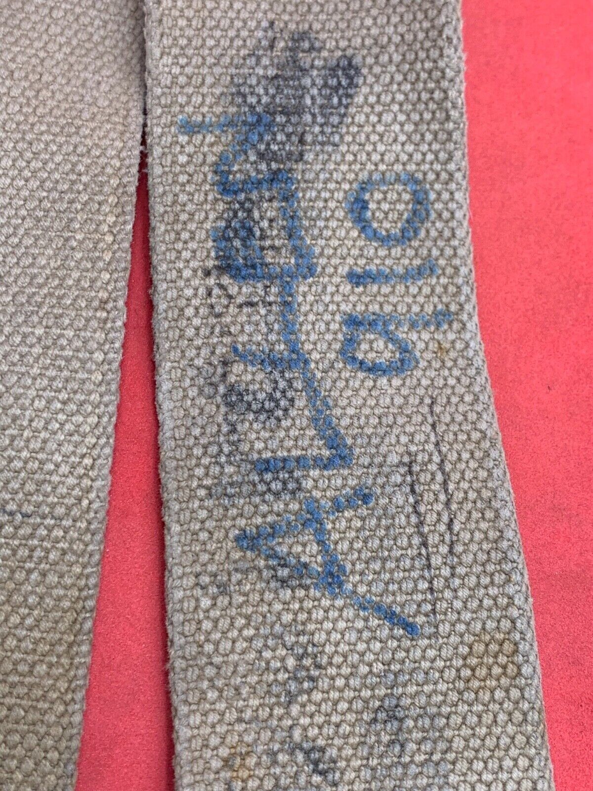 Original WW2 Pattern British Army L Straps Pair - 37 Pattern Webbing Haversack - The Militaria Shop