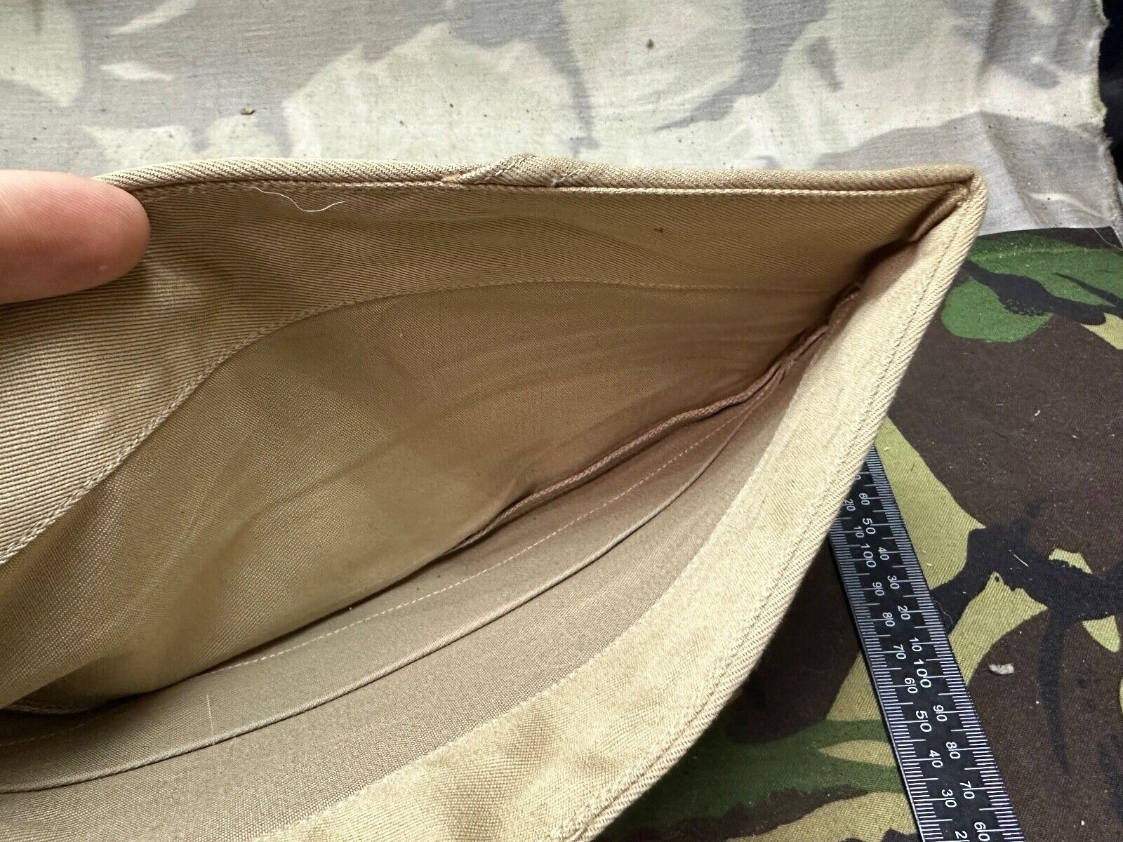 Original WW2 US Army Garrison Side Cap Hat - Old Stock - Combat Servicable - The Militaria Shop