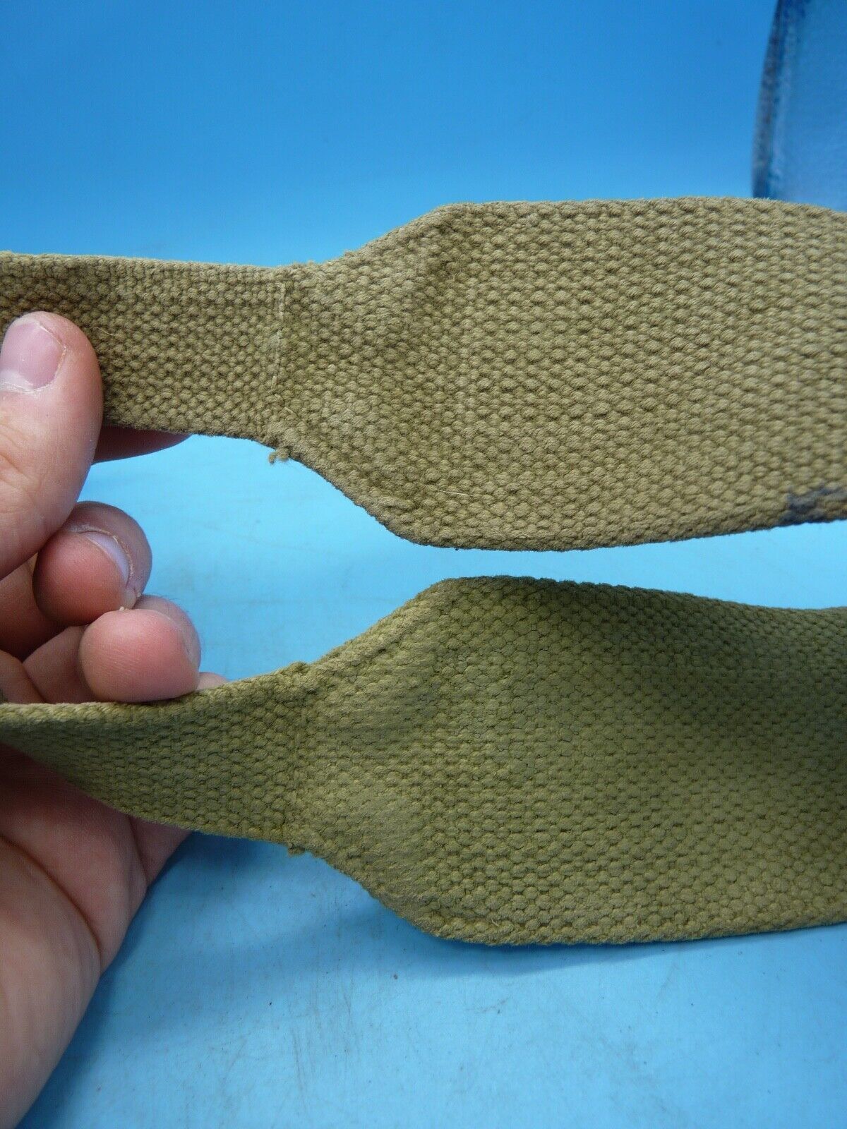 Original WW2 British Army 37 Pattern Canvass Shoulder Strap / Cross Strap - The Militaria Shop