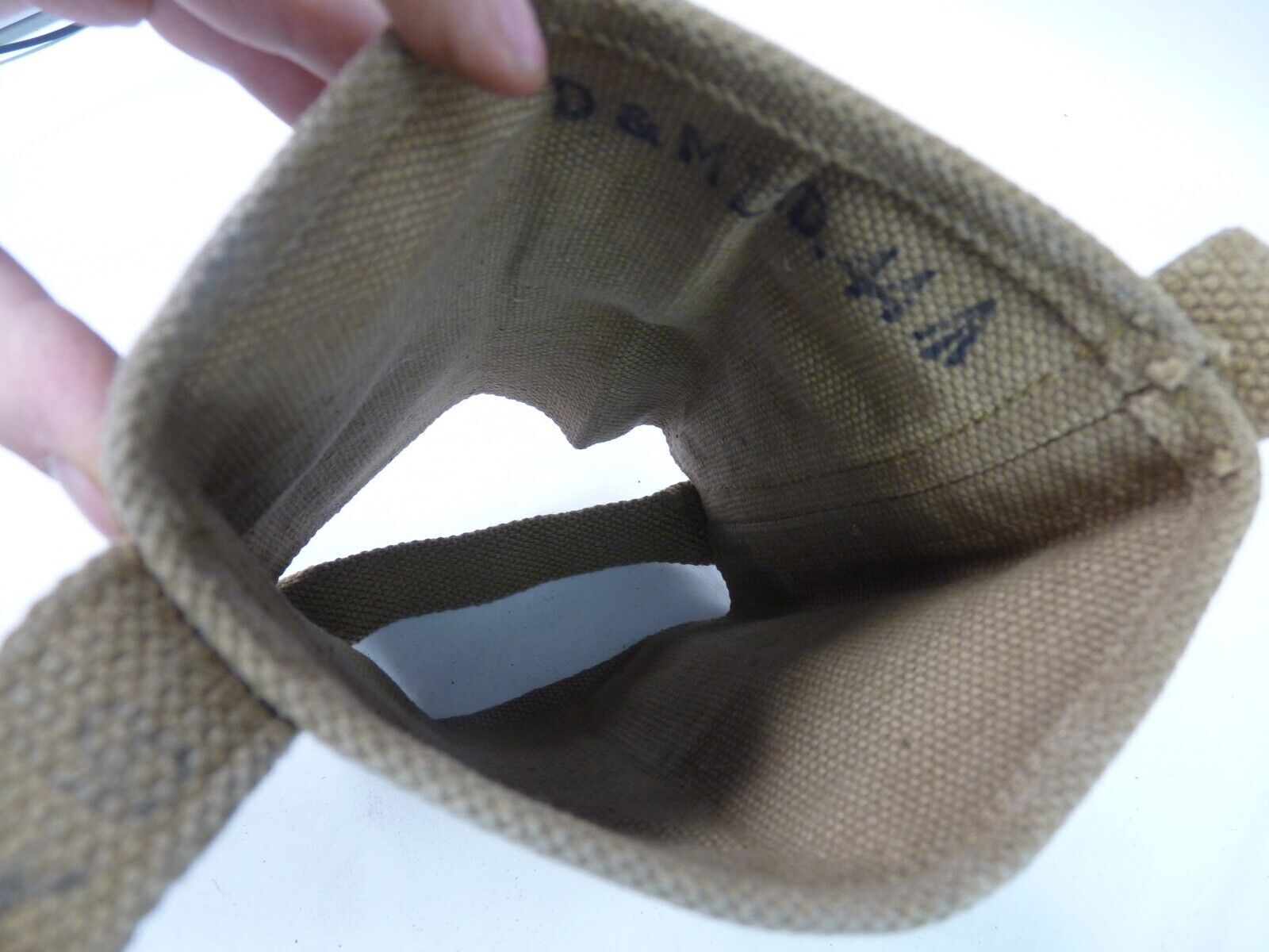 Original WW2 British Army Soldiers Water Bottle Carrier Harness - Dated 1944 - The Militaria Shop